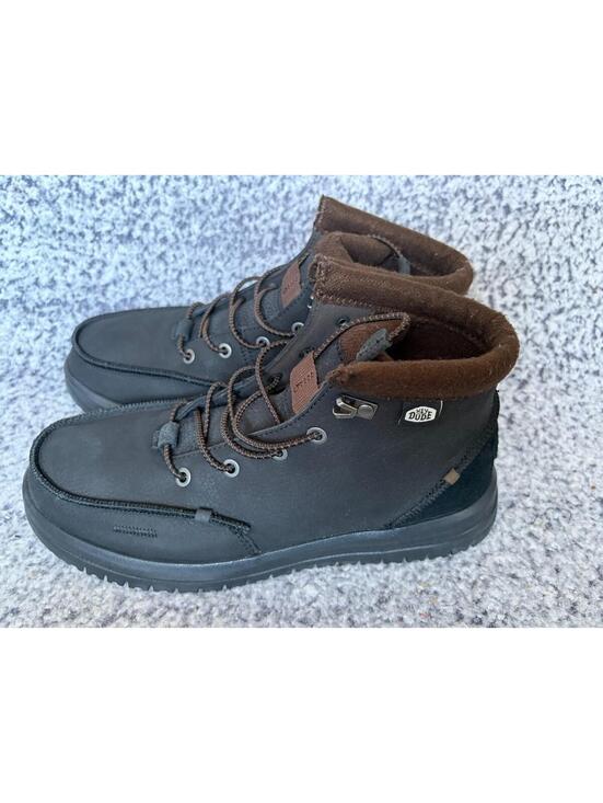Hey Dude Bradley 40189-001 Boots Mens Black Leather Moc Toe Ankle Casual Size 8 main image 6